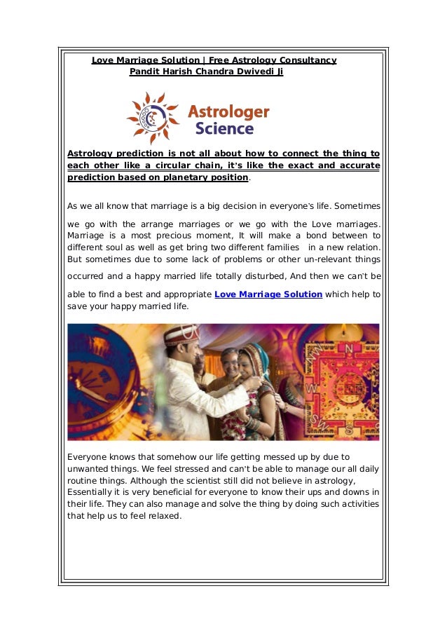 free astrology for love marriage